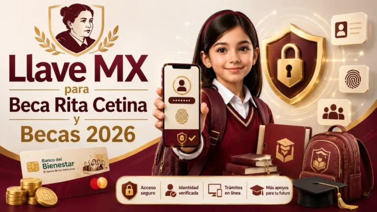 Llave MX para Beca Rita Cetina y Becas 2026