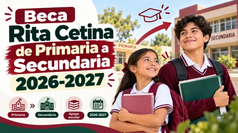 Beca Rita Cetina de Primaria a Secundaria 2026-2027