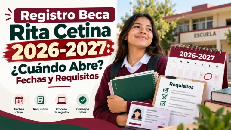 Registro Beca Rita Cetina 2026-2027: ¿Cuándo Abre? Fechas y Requisitos